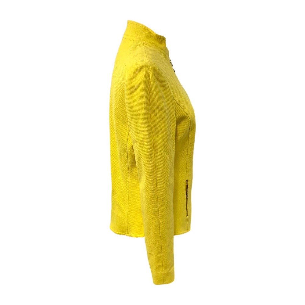 Dana Buchman Yellow Piqueé Jacket Blazer S EUC - Picture 6 of 15